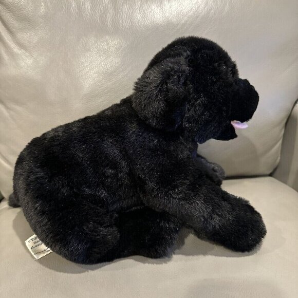 Build A Bear Black Lab Retriever Puppy Dog Plush Labrador Soft Tongue Stuffed EC - Picture 3 of 9